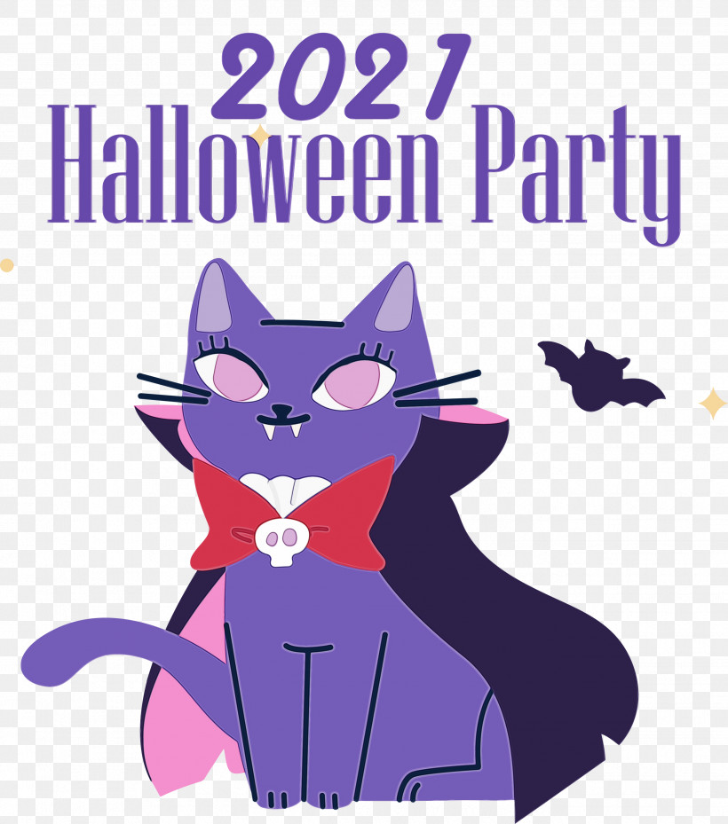 Cat Kitten Whiskers Small Meter, PNG, 2646x2999px, Halloween Party, Cartoon, Cat, Character, Kitten Download Free