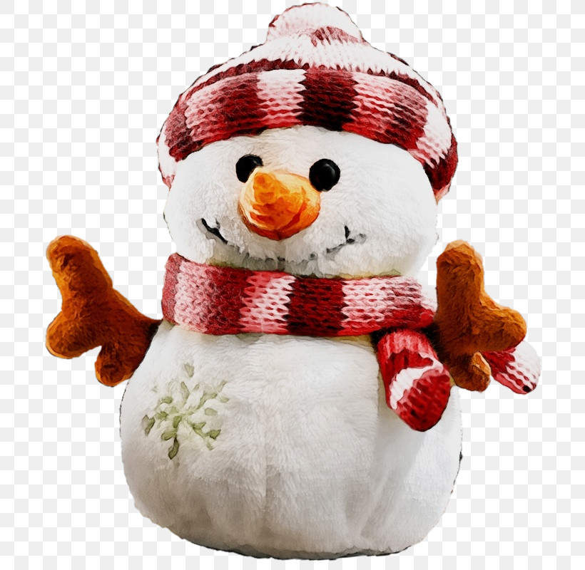 Snowman, PNG, 723x800px, Watercolor, Paint, Plush, Snowman, Stuffed Toy Download Free
