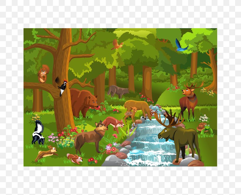 Animal World, PNG, 659x664px, Forest, Animal, Animation, Art, Biome Download Free
