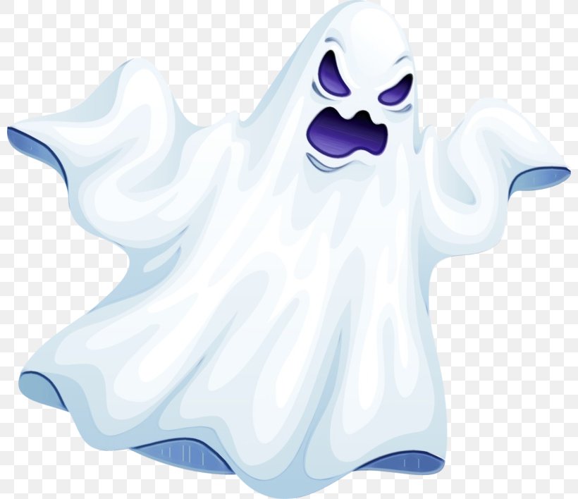 Ghost, PNG, 800x708px, Watercolor, Fictional Character, Ghost, Paint, Wet Ink Download Free