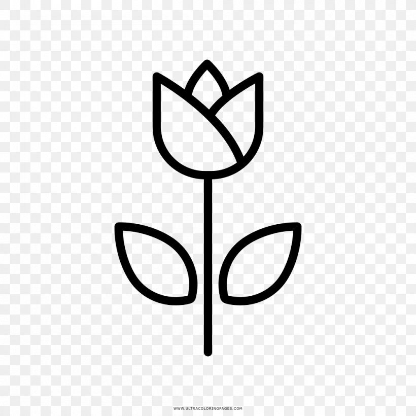 Tulip Drawing Coloring Book Flower Blume, PNG, 1000x1000px, Tulip, Adibide, Area, Black And White, Blume Download Free