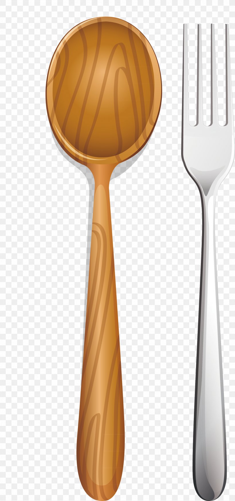 Wooden Spoon Fork Ladle Clip Art, PNG, 1920x4077px, Wooden Spoon, Bowl, Cutlery, Drawing, Fork Download Free