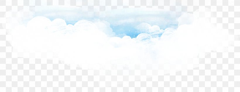 Sky Blue Cloud Watercolor Painting, PNG, 3353x1300px, Brand, Azure, Blue, Cloud, Computer Download Free
