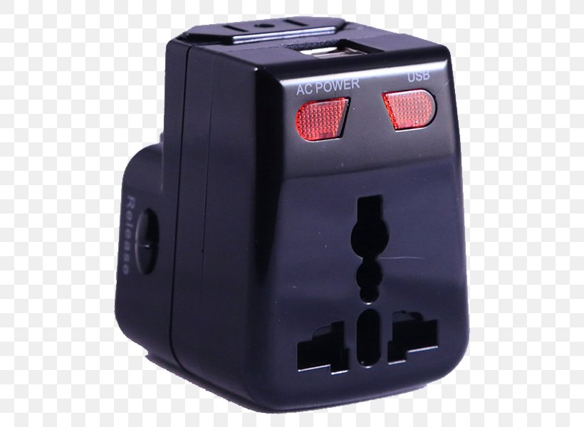 AC Adapter Reisestecker USB Electronics, PNG, 600x600px, Ac Adapter, Adapter, Computer Hardware, Electronic Device, Electronics Download Free
