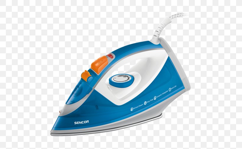 Clothes Iron Sencor Volume Vapor Water, PNG, 504x504px, Clothes Iron, Ceramic, Dishwasher, Hardware, Ironing Download Free