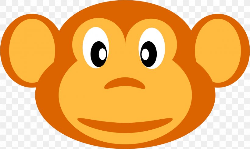 Monkey Clip Art, PNG, 2375x1411px, Monkey, Animal, Beak, Emoticon, Face Download Free
