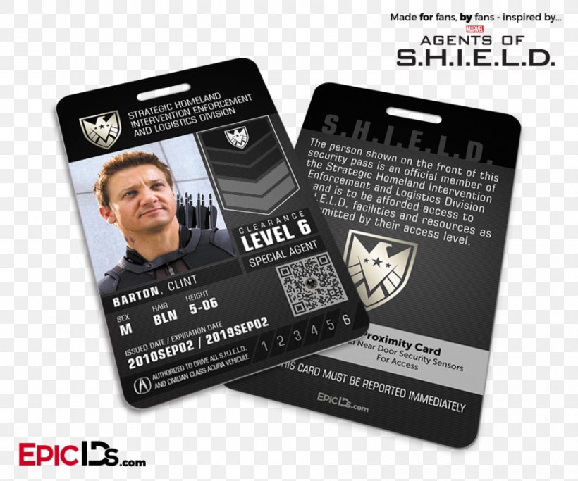 Phil Coulson Maria Hill S.H.I.E.L.D. Identity Document Photo Identification, PNG, 900x750px, Phil Coulson, Agents Of Shield, Badge, Brand, Epic Ids Download Free