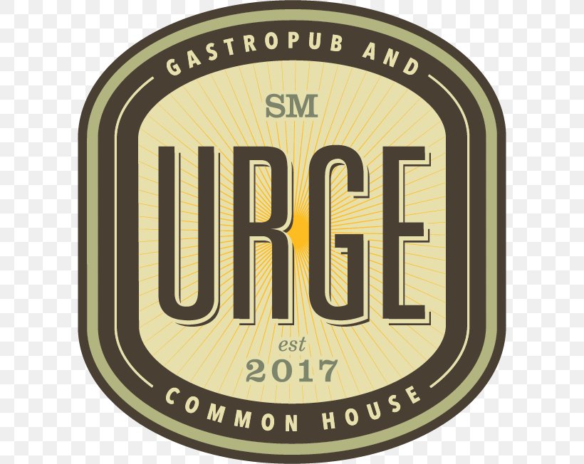 Urge Gastropub & Common House Logo Restaurant Label, PNG, 602x652px, Gastropub, Badge, Brand, Emblem, Label Download Free
