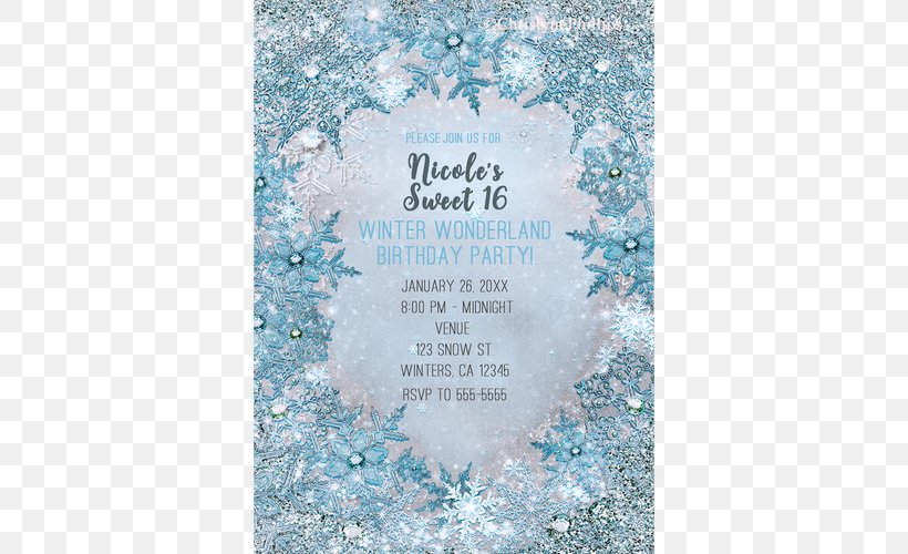 Wedding Invitation Sweet Sixteen Birthday Convite Quinceañera, PNG, 500x500px, Wedding Invitation, Aqua, Birthday, Blue, Christmas Day Download Free
