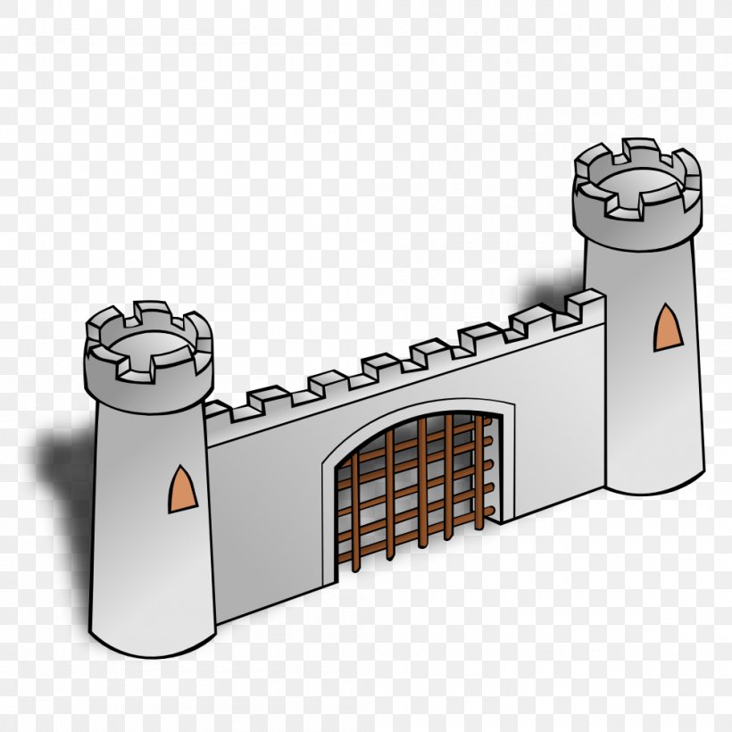 Fortified Gateway Castle Clip Art, PNG, 1000x1000px, Fortified Gateway, Castle, Fortification, Free Content, Gate Download Free