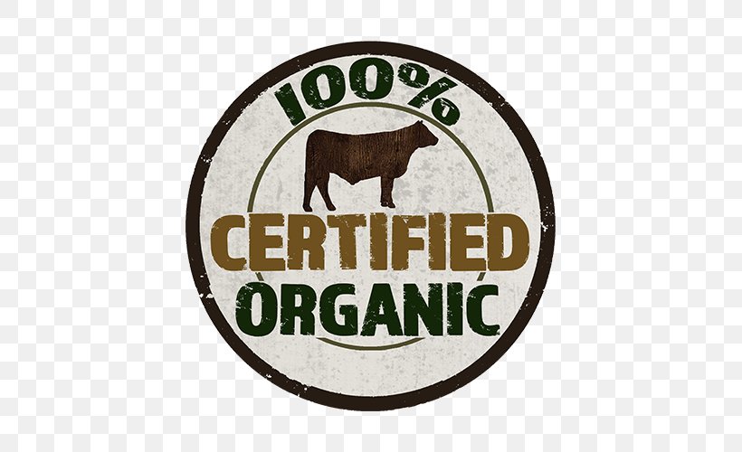 Organic Beef Organic Food Meat Organic Certification, PNG, 500x500px, Organic Beef, Beef, Brand, Carnivoran, Cattle Download Free