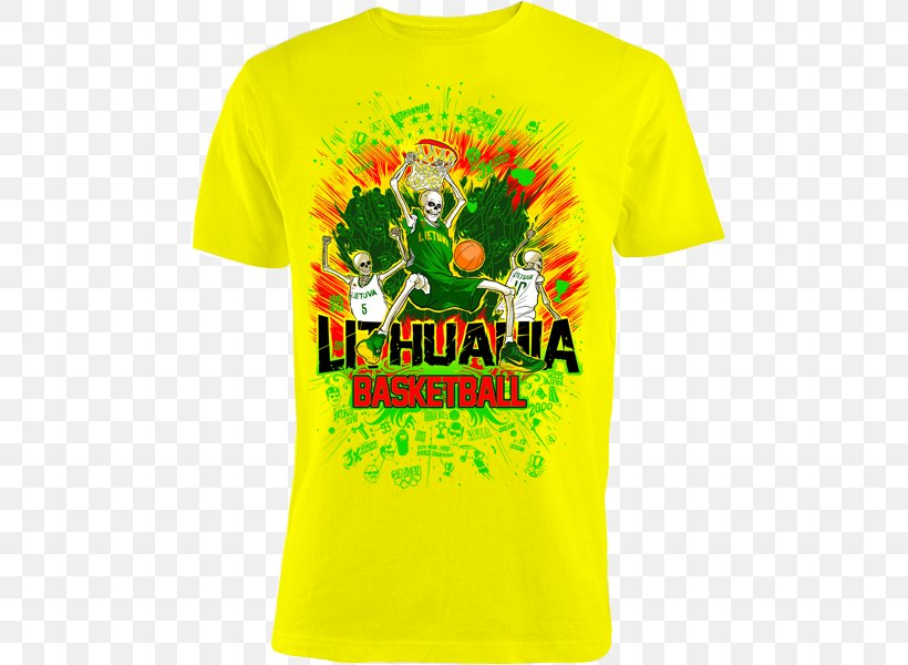 T-shirt Lithuania Men's National Basketball Team 1992 Summer Olympics, PNG, 600x600px, Tshirt, Active Shirt, Basketball, Bluza, Brand Download Free