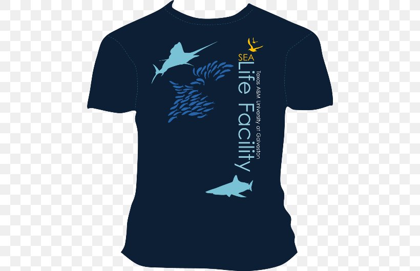 T-shirt Texas A&M University At Galveston Navy Sleeve, PNG, 480x529px, Tshirt, Active Shirt, Black, Blue, Brand Download Free