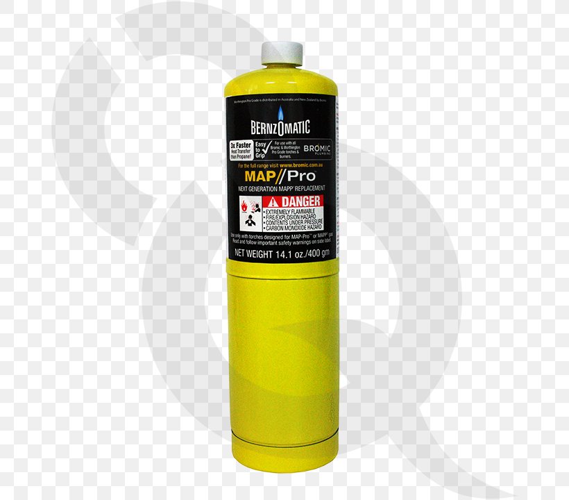 MAPP Gas Brazing BernzOmatic Gas Cylinder Liquefied Petroleum Gas, PNG, 720x720px, Mapp Gas, Bernzomatic, Blow Torch, Brazing, Cylinder Download Free