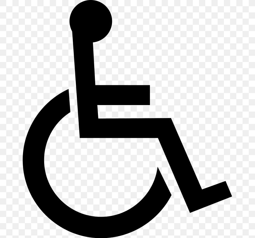 Disability Disabled Parking Permit Wheelchair Accessibility Symbol, PNG, 673x768px, Disability, Accessibility, Area, Artwork, Black And White Download Free