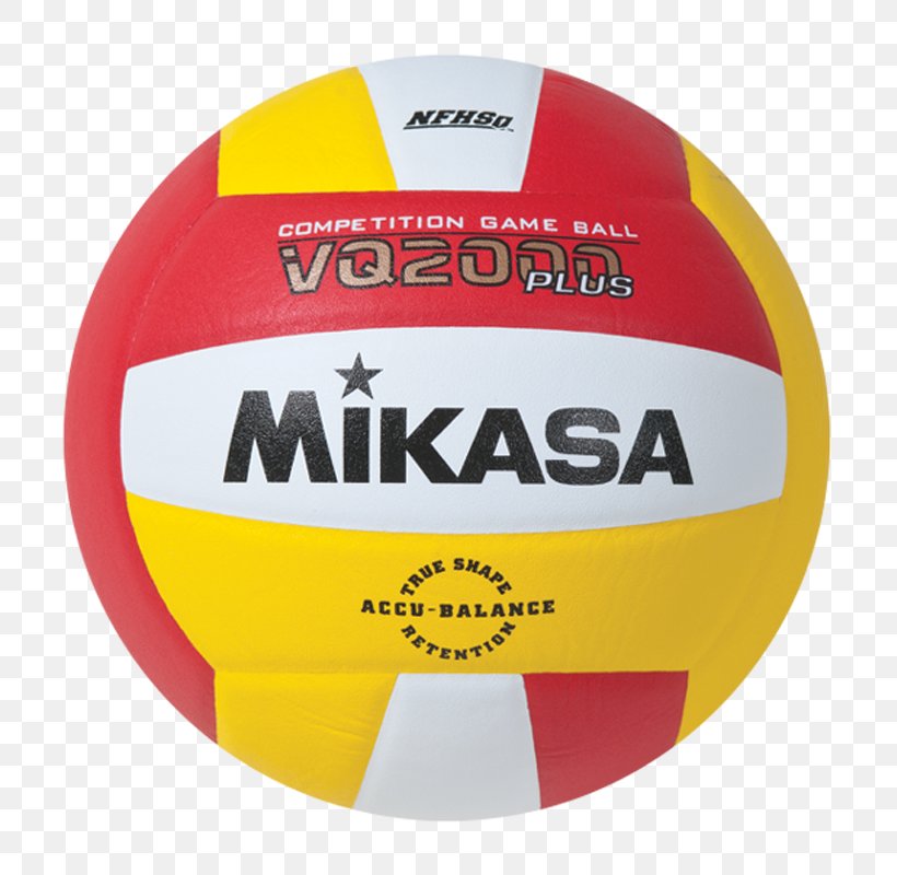 Mikasa Vq2000 Micro-Cell Indoor Volleyball Yellow Red, PNG, 800x800px, Volleyball, Ball, Brand, Pallone, Red Download Free