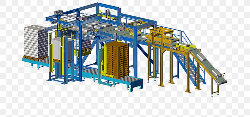 Palletizer Machine Packaging And Labeling Wuhan Rentian Packaging Automation Technology Co., Ltd, PNG, 680x386px, Palletizer, City, Engineering, Industry, Machine Download Free