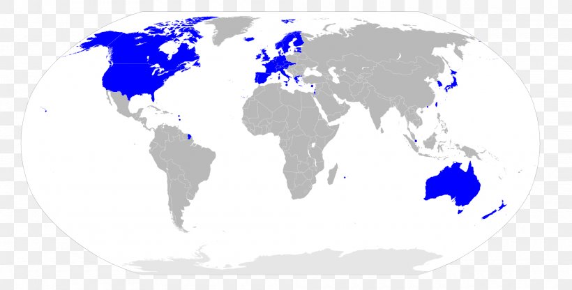 World Map Developed Country Developing Country, PNG, 2000x1015px, World, Area, Blue, Contour Line, Country Download Free