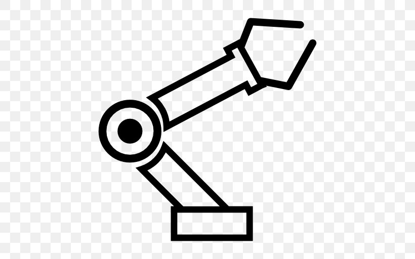 Robotic Arm Industrial Robot Robotics Inverse Kinematics, PNG, 512x512px, Robotic Arm, Black And White, Cartesian Coordinate Robot, Forward Kinematics, Humanoid Robot Download Free