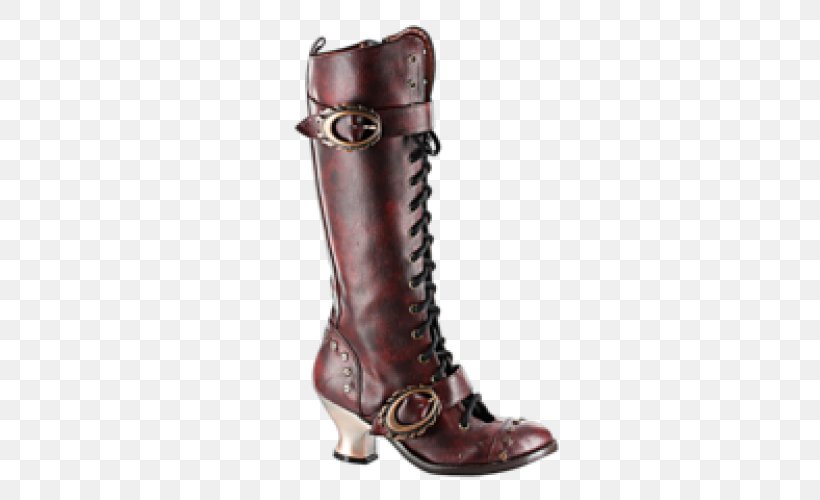 Steampunk Knee-high Boot Shoe Wave-Gotik-Treffen, PNG, 500x500px, Steampunk, Alternative Fashion, Boot, Brown, Buckle Download Free