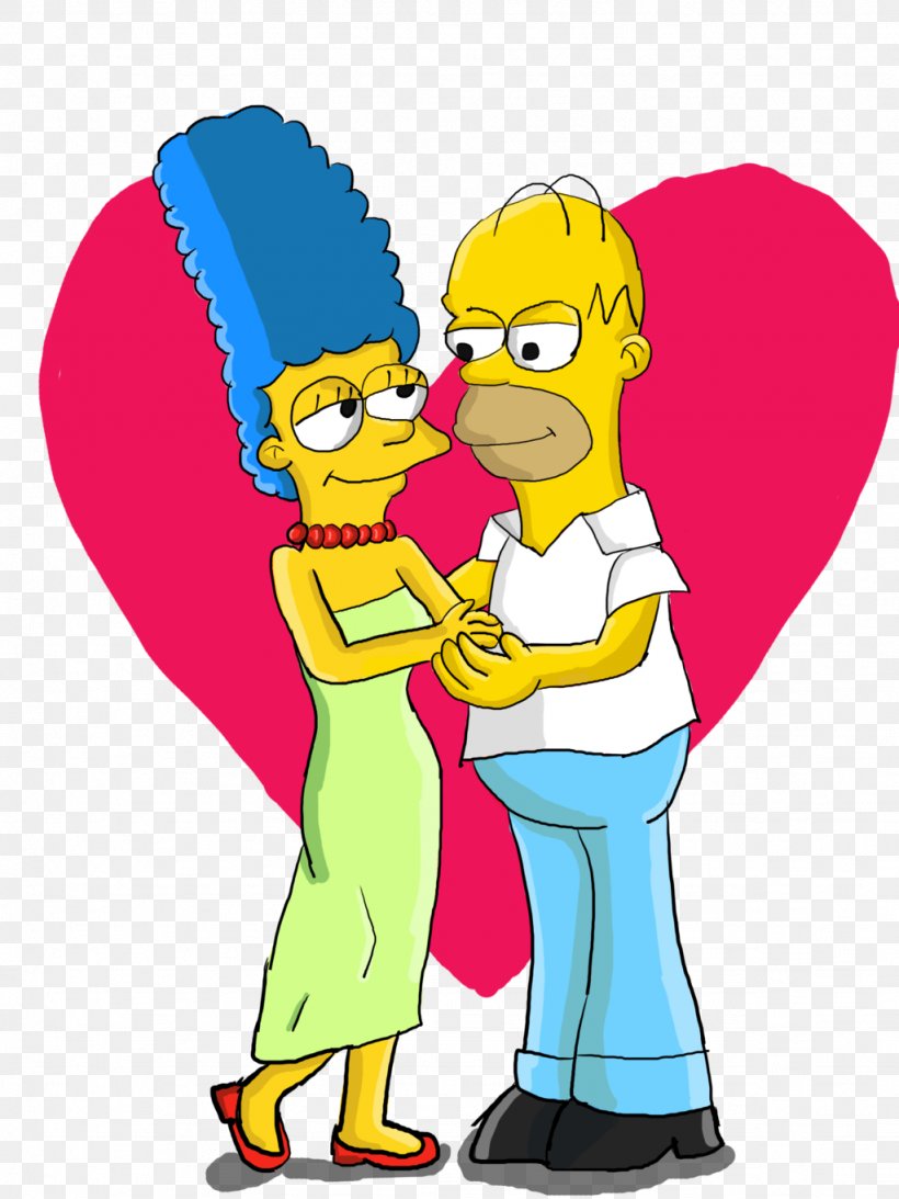 Marge Simpson Homer Simpson Fan Art Crispijana, PNG, 1024x1365px, Watercolor, Cartoon, Flower, Frame, Heart Download Free