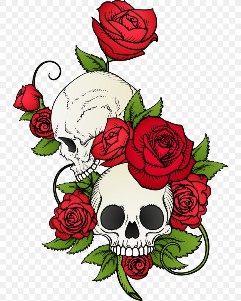 Skull Calavera Rose T-shirt Death, PNG, 733x1024px, Skull, Bouquet, Calavera, Cut Flowers, Death Download Free