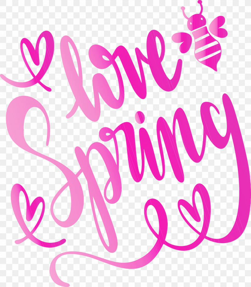 Text Pink Font Magenta Calligraphy, PNG, 2629x3000px, Hello Spring, Calligraphy, Magenta, Paint, Pink Download Free