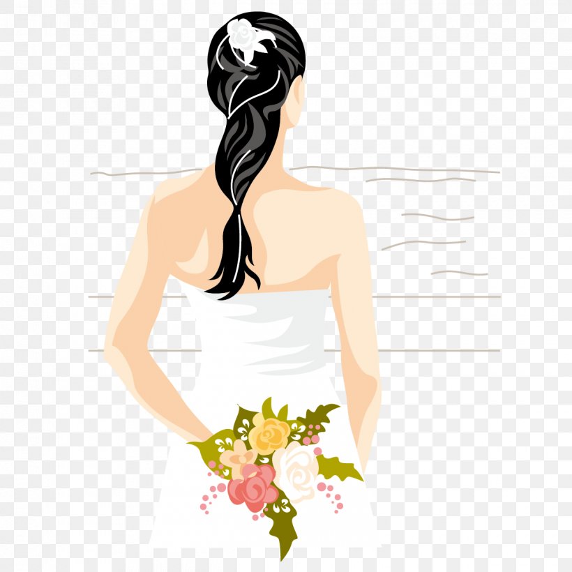 Bride Contemporary Western Wedding Dress Marriage, PNG, 1240x1240px, Watercolor, Cartoon, Flower, Frame, Heart Download Free