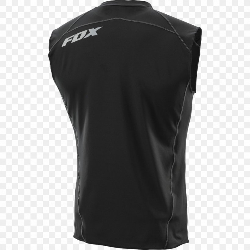 Sleeveless Shirt Product Design Gilets, PNG, 1000x1000px, Sleeveless Shirt, Active Shirt, Black, Black M, Fox News Download Free
