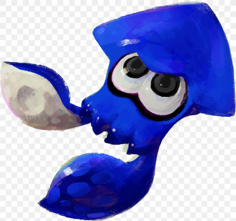 Splatoon 2 Squid Wii U Octopus, PNG, 3730x3503px, Splatoon, Cobalt Blue, Drawing, Electric Blue, Figurine Download Free