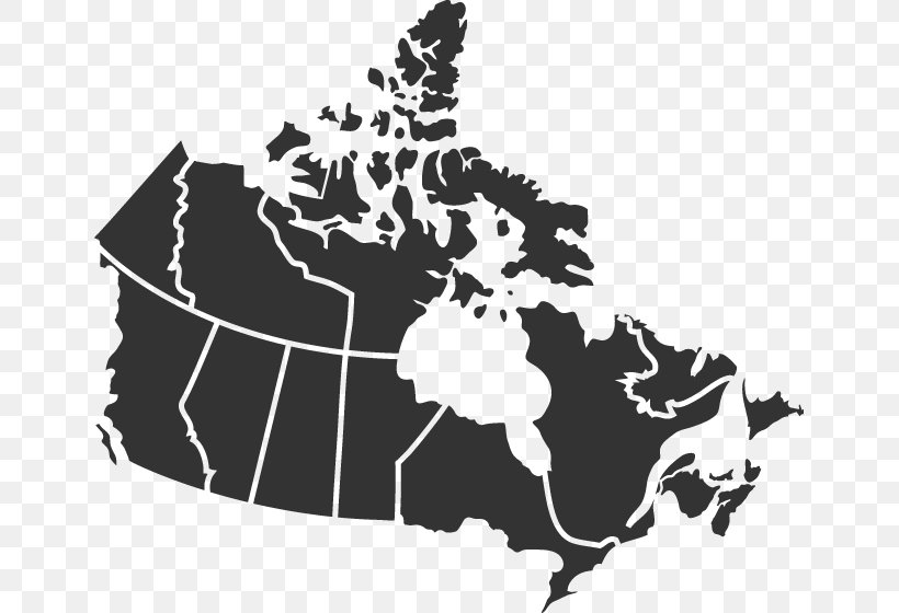 Canada Silhouette Vector Map, PNG, 647x560px, Canada, Black, Black And White, Blank Map, Can Stock Photo Download Free