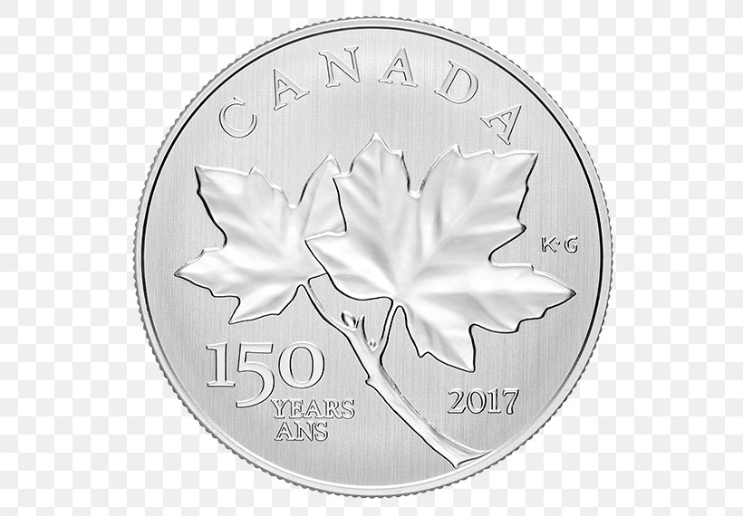 Coin 150th Anniversary Of Canada Silver Maple Leaf, PNG, 570x570px, 150th Anniversary Of Canada, Coin, Canada, Canadian Gold Maple Leaf, Canadian Silver Maple Leaf Download Free