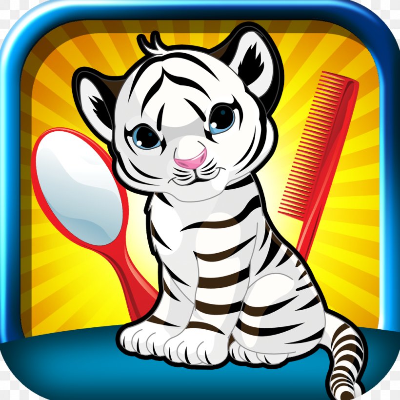 White Tiger Whiskers Cat, PNG, 1024x1024px, Tiger, Art, Big Cat, Big Cats, Carnivoran Download Free