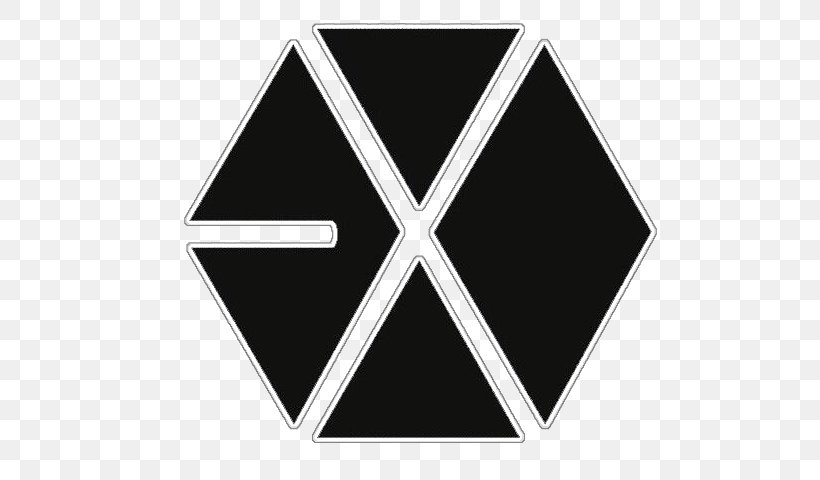 EXO K-pop Logo Image Graphic Designer, PNG, 640x480px, Exo, Bigbang, Black, Black And White, Boy Band Download Free