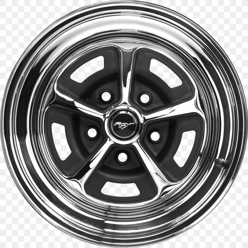 Ford Mustang Car Alloy Wheel Shelby Mustang, PNG, 1000x1000px, Ford Mustang, Alloy Wheel, Auto Part, Automotive Wheel System, Black And White Download Free