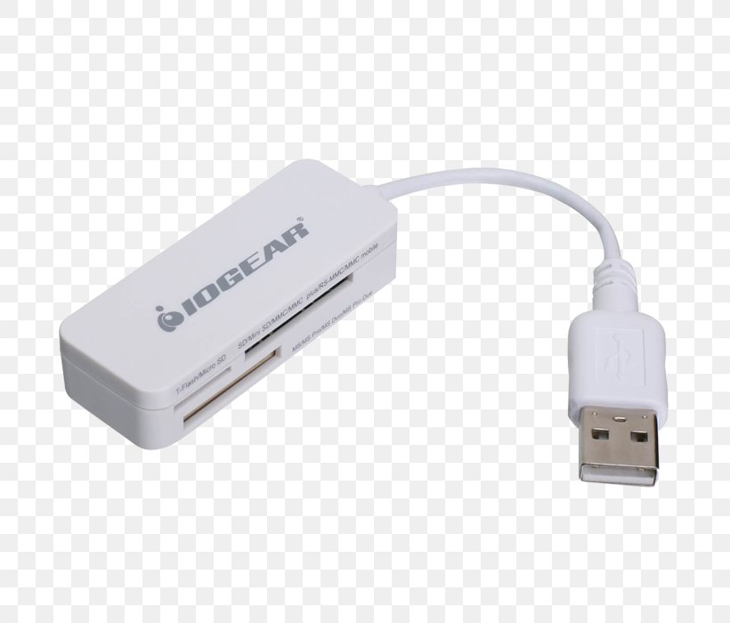 Adapter Card Reader Computer Hardware HDMI USB, PNG, 700x700px, Adapter, Avadirect, Cable, Card Reader, Computer Data Storage Download Free