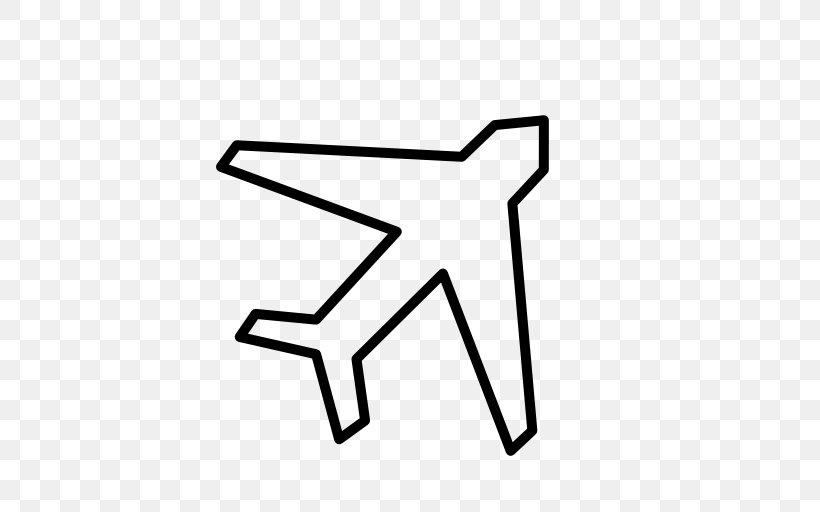 Airplane Aircraft Drawing Clip Art, PNG, 512x512px, Airplane, Aircraft, Area, Black And White, Cartoon Download Free
