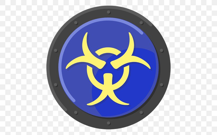 Biological Hazard Hazard Symbol Vector Graphics Blue, PNG, 512x512px, Biological Hazard, Blue, Electric Blue, Emblem, Hazard Symbol Download Free