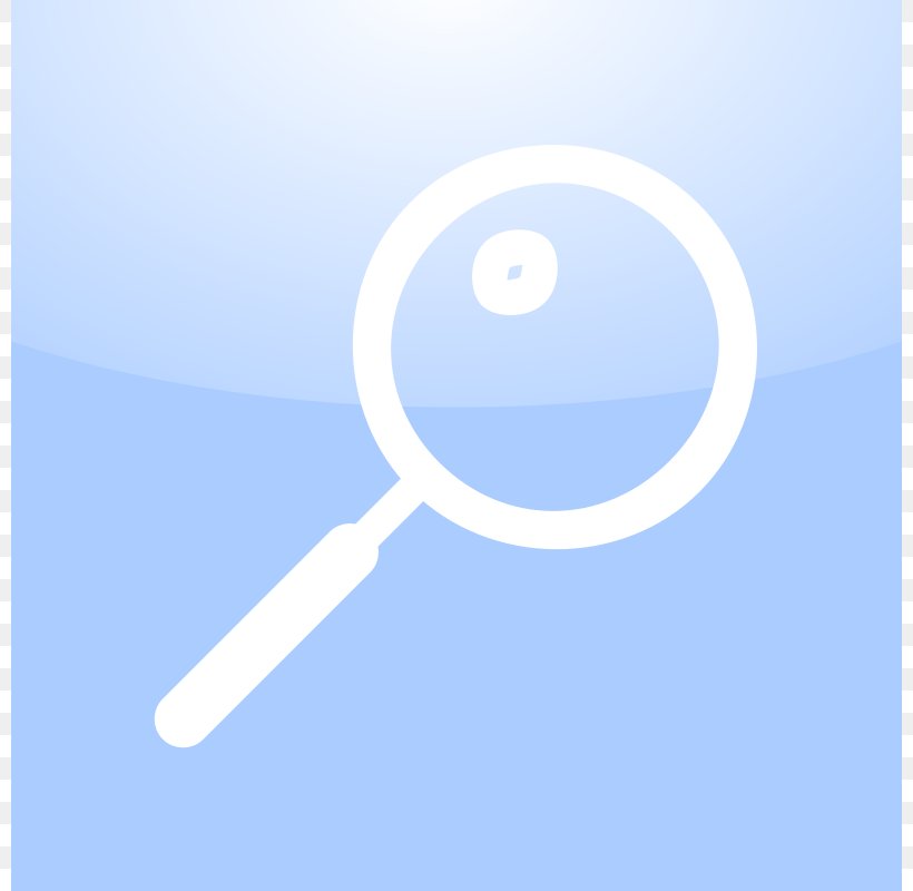 magnifying glass icon blue