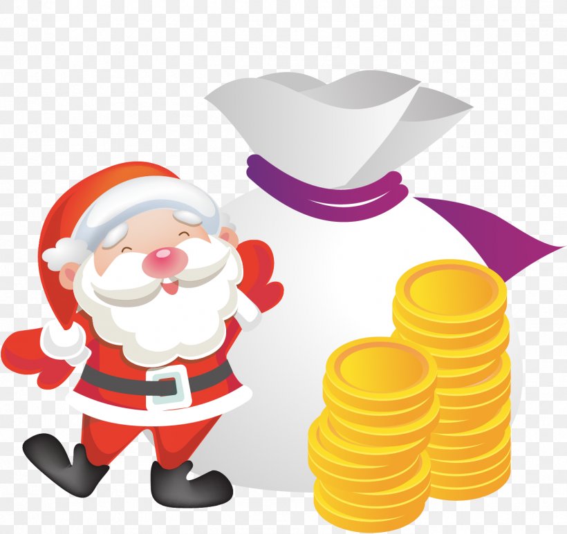 Santa Claus Money Christmas Day Wish List, PNG, 1379x1300px, Santa Claus, Christmas Day, Christmas Tree, Demand Deposit, Dollar Bank Download Free