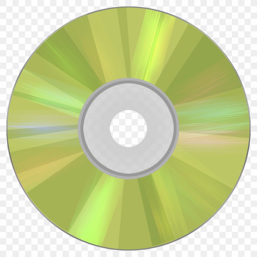 Compact Disc, PNG, 1000x1000px, Compact Disc, Data Storage Device, Green, Technology, Yellow Download Free