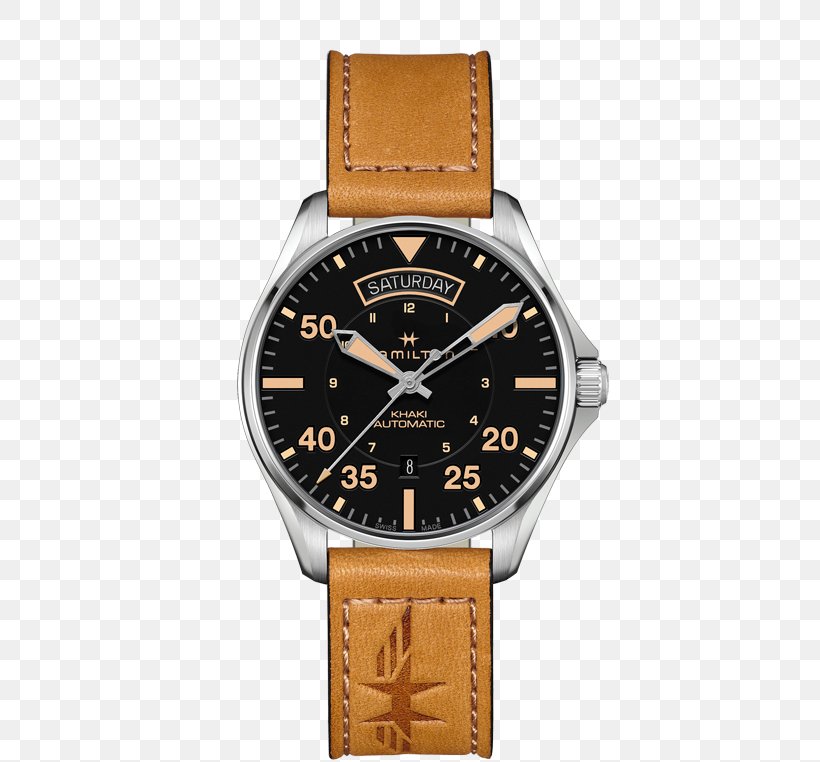 Hamilton Khaki Aviation Pilot Auto Hamilton Watch Company 0506147919 Chronograph, PNG, 500x762px, Hamilton Khaki Aviation Pilot Auto, Aviation, Brand, Brown, Chronograph Download Free