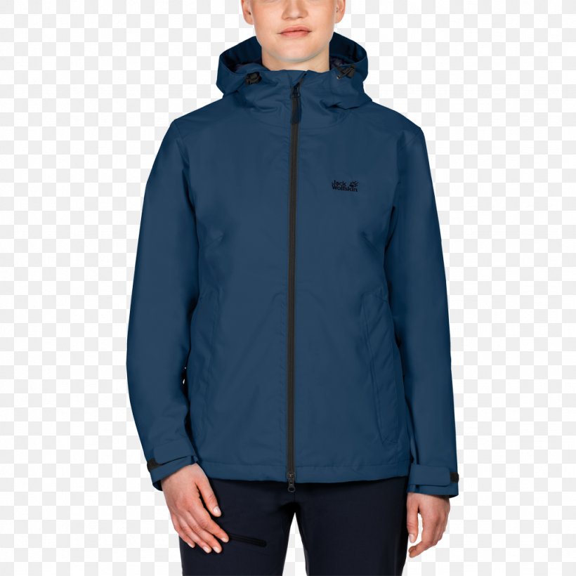 Hood Jacket Jack Wolfskin Polar Fleece Clothing, PNG, 1024x1024px, Hood, Clothing, Cobalt Blue, Daunenmantel, Electric Blue Download Free