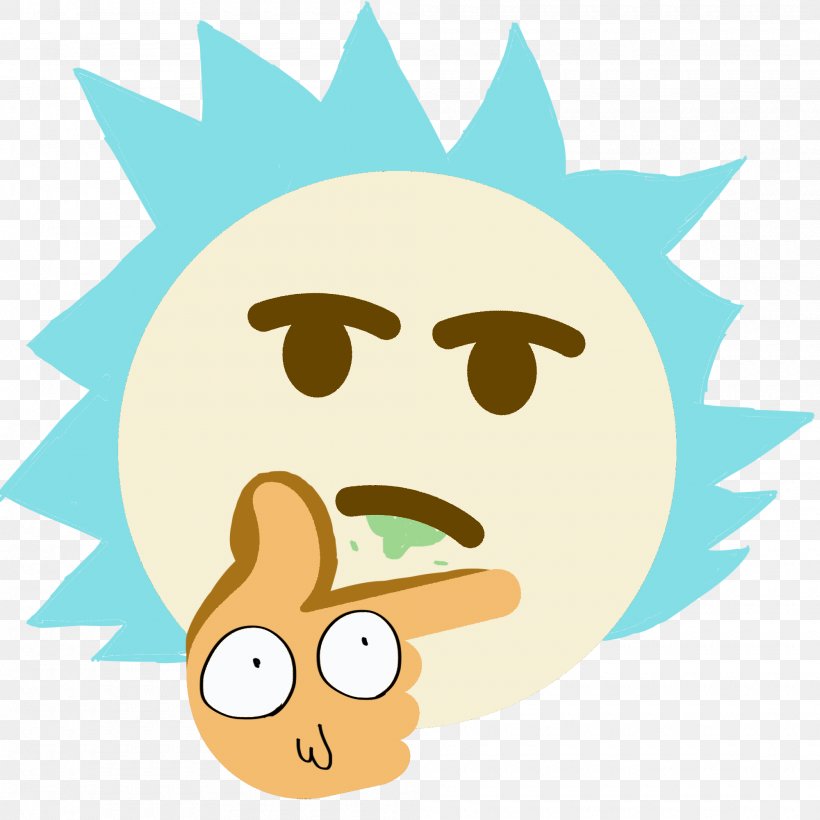 Rick Sanchez Emoji Thought Discord Theory, PNG, 2000x2000px, Rick Sanchez, Art, Cartoon, Discord, Emoji Download Free