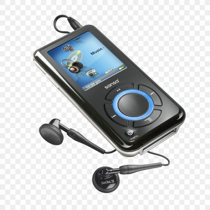 SanDisk Sansa E260 MP3 Player SanDisk Sansa E260 MP3 Player Portable Media Player, PNG, 1200x1200px, Watercolor, Cartoon, Flower, Frame, Heart Download Free