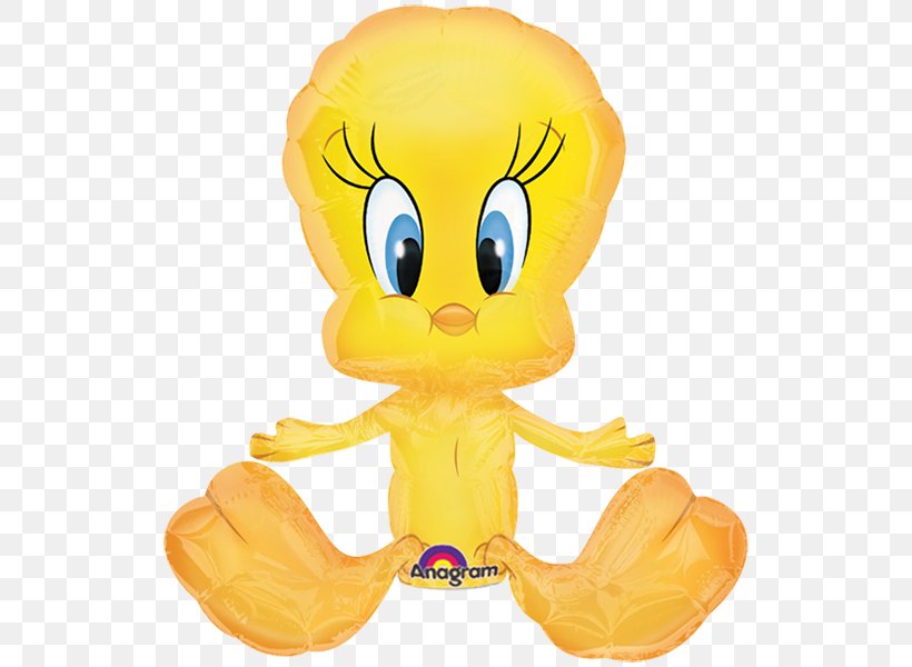 Tweety Mylar Balloon Bugs Bunny Looney Tunes, PNG, 600x600px, Tweety, Animal Figure, Baby Looney Tunes, Balloon, Birthday Download Free