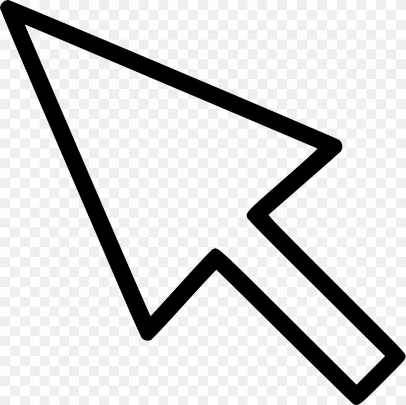 Computer Mouse Pointer Cursor, PNG, 981x980px, Computer Mouse, Area, Black, Black And White, Cdr Download Free