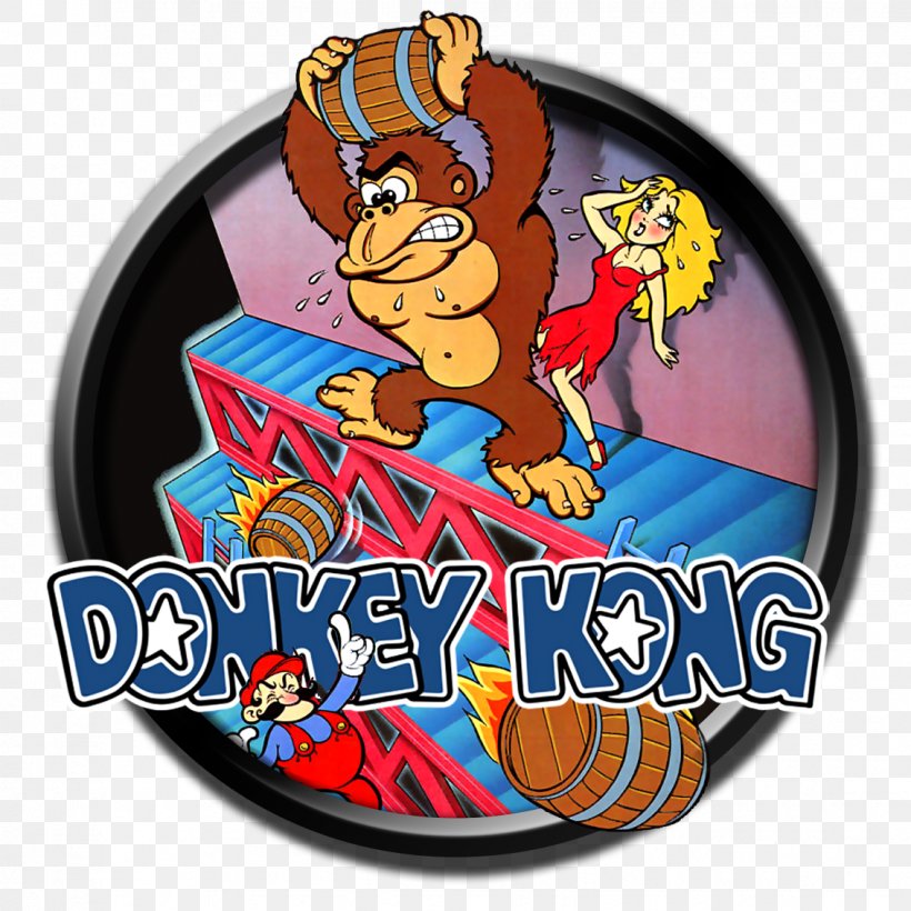 Donkey Kong Jr. Mario Golden Age Of Arcade Video Games Excitebike, PNG, 1133x1133px, Donkey Kong, Arcade Cabinet, Arcade Game, Atari, Badge Download Free