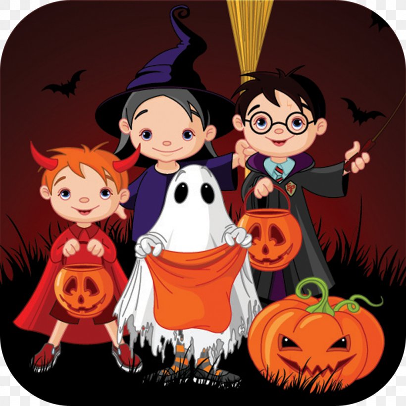 Halloween Costume Trick-or-treating Child, PNG, 1024x1024px, Halloween, Art, Cartoon, Child, Costume Download Free