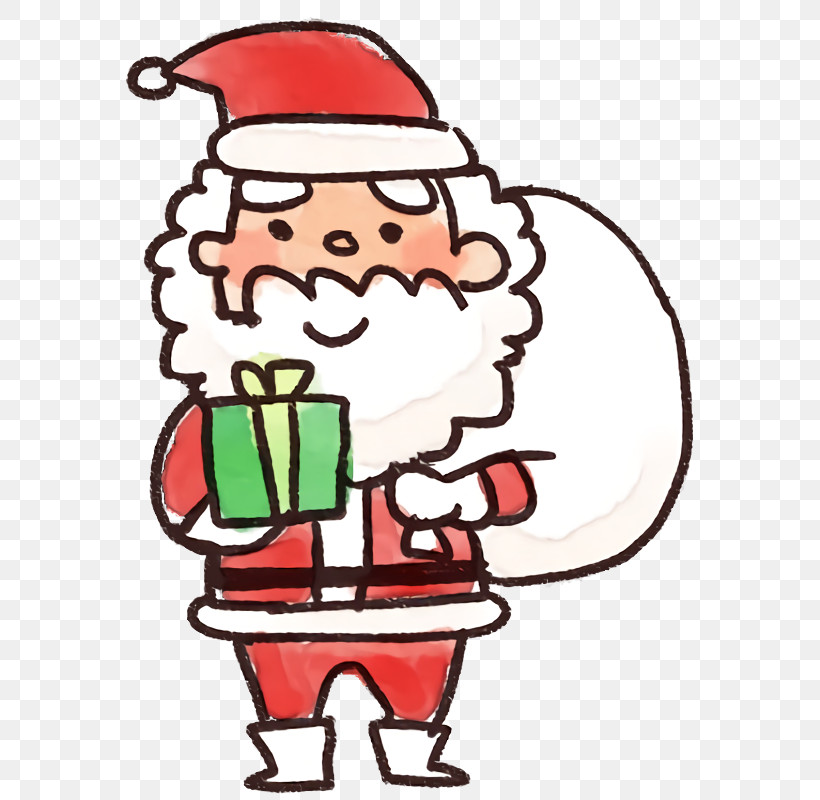 Santa Claus, PNG, 602x800px, Cartoon, Pleased, Santa Claus Download Free
